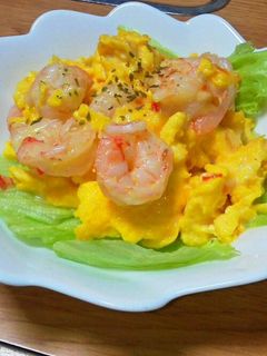 エビと卵のチリマヨ炒め-レシピのメイン写真