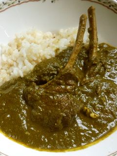 本格派ラムチョップとほうれん草のカレー-レシピのメイン写真
