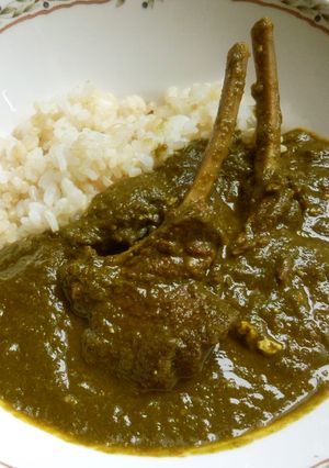 本格派ラムチョップとほうれん草のカレー-レシピのメイン写真