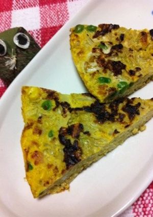 カレー風味キャベツオムレツ-レシピのメイン写真