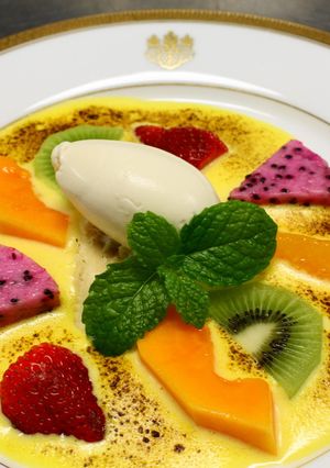 サバイヨンソース フルーツグラタン仕立て-レシピのメイン写真