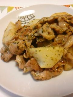 豚肉と長いもの塩麹あおさ炒め-レシピのメイン写真