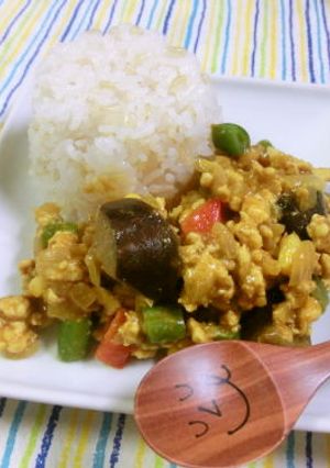 彩り野菜のドライカレー-レシピのメイン写真