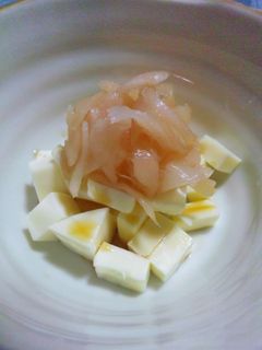 生姜甘酢漬とチーズでオツマミ♪-レシピのメイン写真