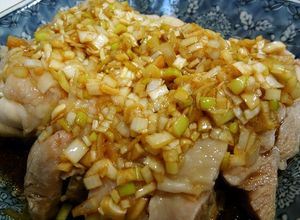 レンジで蒸し鶏☆ネギソースがけ-レシピのメイン写真