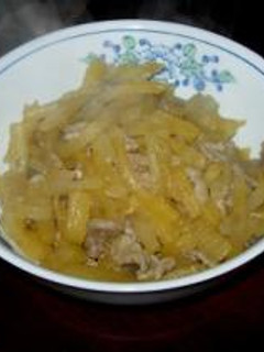 ヤーコンの豚肉炒め-レシピのメイン写真