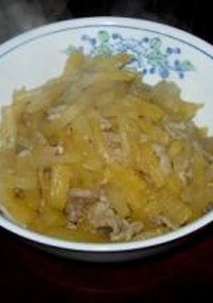 ヤーコンの豚肉炒め-レシピのメイン写真