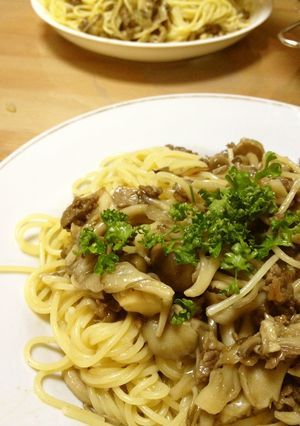 牛肉ときのこのラグーソースパスタ-レシピのメイン写真