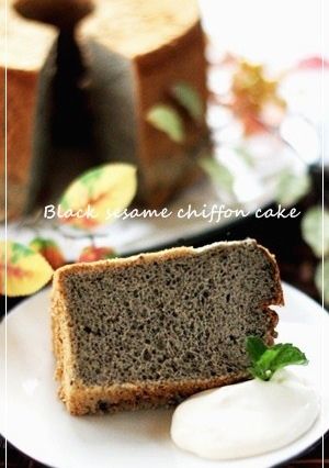 和✿黒ゴマシフォンケーキ-レシピのメイン写真