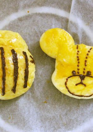 ☆ホームベーカリー　どうぶつパン☆-レシピのメイン写真