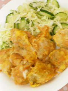 ルクエde鶏もも肉のケチャップ炒め-レシピのメイン写真