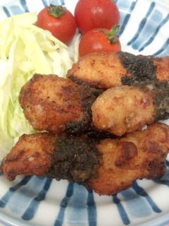 塩麹漬け鶏胸肉の海苔巻き揚げ-レシピのメイン写真