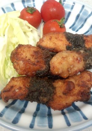 塩麹漬け鶏胸肉の海苔巻き揚げ-レシピのメイン写真