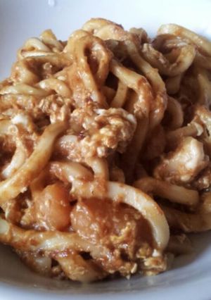 簡単!焼きカレーうどん-レシピのメイン写真