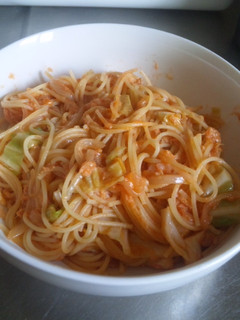 簡単ケチャップツナチーズパスタ-レシピのメイン写真