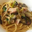 しめじとベーコンの和風パスタ