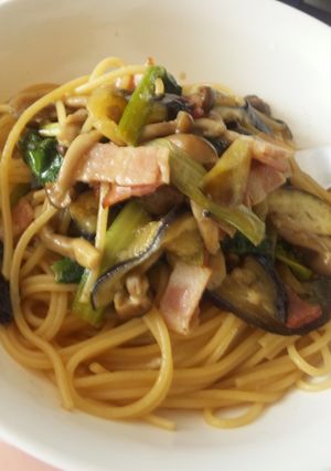しめじとベーコンの和風パスタ-レシピのメイン写真