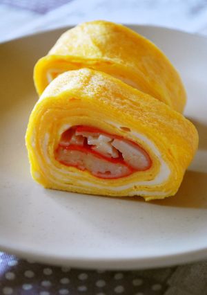 カニかまの塩麹卵焼き-レシピのメイン写真
