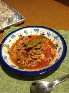 簡単!チキンのアラビアータ風煮込み-レシピのメイン写真