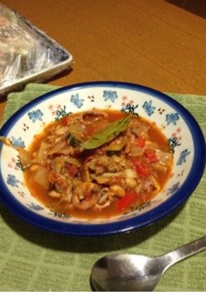 簡単!チキンのアラビアータ風煮込み-レシピのメイン写真