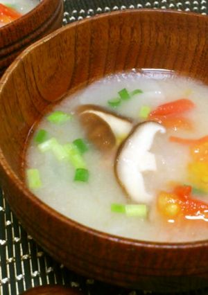 夏バテ知らず？トマトのみそ汁☆-レシピのメイン写真