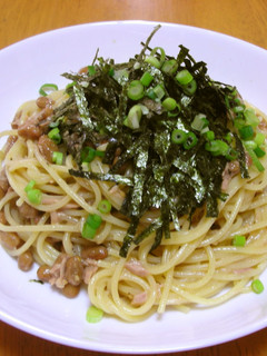 納豆ツナパスタ-レシピのメイン写真