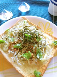 しらすと梅・わさび・大葉のトースト-レシピのメイン写真