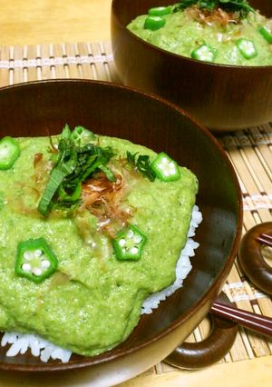 ネバネバ甘酢で♪ヘルシー☆オクラ丼-レシピのメイン写真