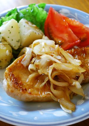こってり♪豚ロースの蜂蜜照焼き-レシピのメイン写真