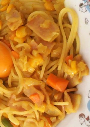 ｶﾚｰなパスタ♪-レシピのメイン写真