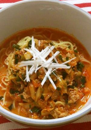 うまい!!冷やし豚キムチ麺-レシピのメイン写真