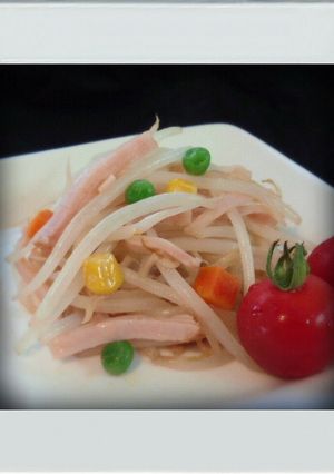 ■糖質制限■もやしとハムの簡単カレー炒め-レシピのメイン写真
