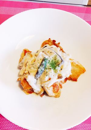 チキンソテーきのこクリームソース-レシピのメイン写真