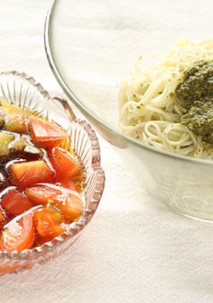 夏野菜のイタリアンそーめん-レシピのメイン写真