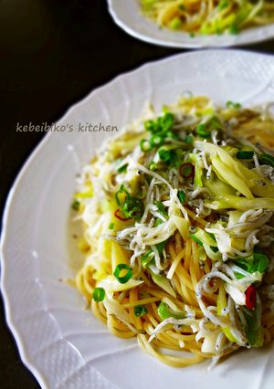湘南流しらすと長葱たっぷりパスタ-レシピのメイン写真