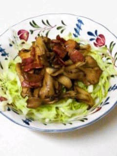 舞茸ベーコン炒めでキャベツいっぱい-レシピのメイン写真