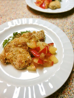 豚ヒレ肉のマスタード焼き*すももソース-レシピのメイン写真