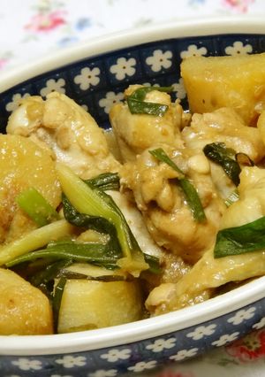 鶏肉とじゃが芋のハチミツ味噌煮-レシピのメイン写真