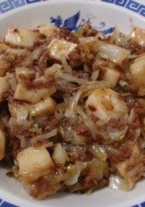 はんぺんと挽き肉キャベツの炒めもの-レシピのメイン写真