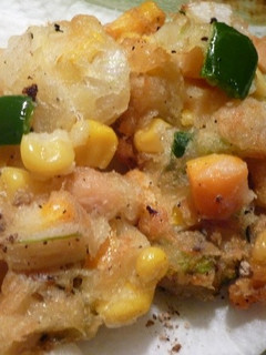 夏野菜とツナ缶のかき揚げ-レシピのメイン写真