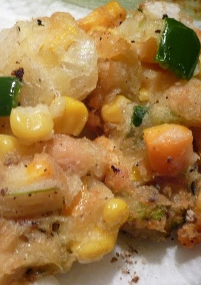 夏野菜とツナ缶のかき揚げ-レシピのメイン写真