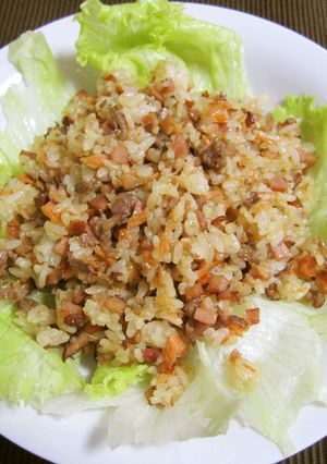 鮭焼肉チャーハン-レシピのメイン写真