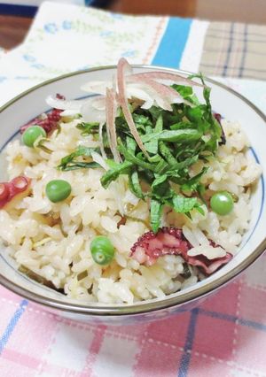 塩こんぶでタコ飯-レシピのメイン写真