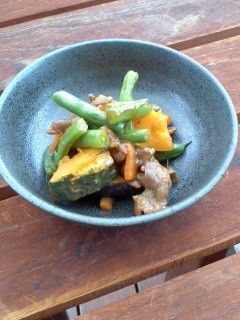 夏野菜たっぷり♪牛肉のカレー味噌炒め-レシピのメイン写真