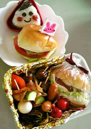 可愛いパンお弁当♪-レシピのメイン写真