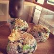 たくあんと小松菜の粉チーズ焼きおにぎり♪