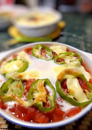 洗い物が少ない☆白菜トマトチーズグラタン-レシピのメイン写真
