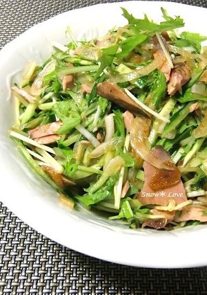 夏に!水菜と生節のサラダ-レシピのメイン写真
