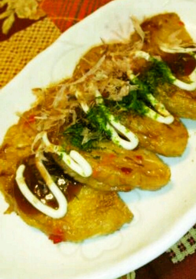 簡単おつまみしょうが天がお好み焼きに♪-レシピのメイン写真