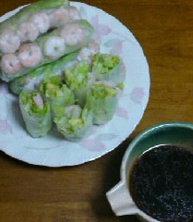 簡単！甘辛タレでエビアボカド生春巻き by samehada 【クックパッド